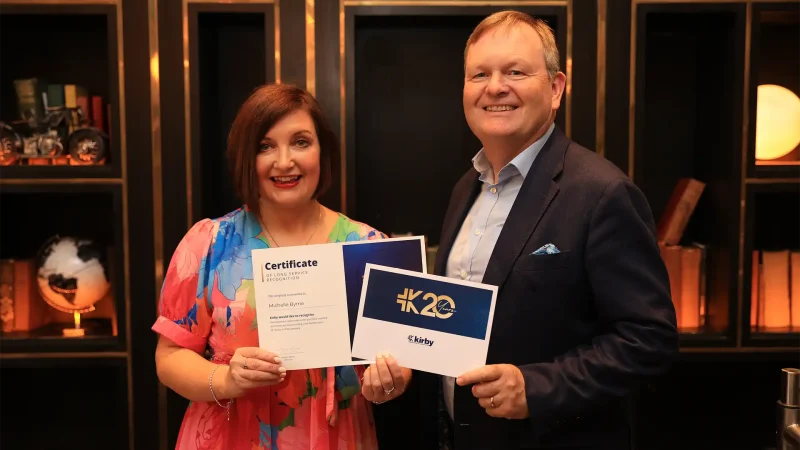 Michelle Byrne Long service award